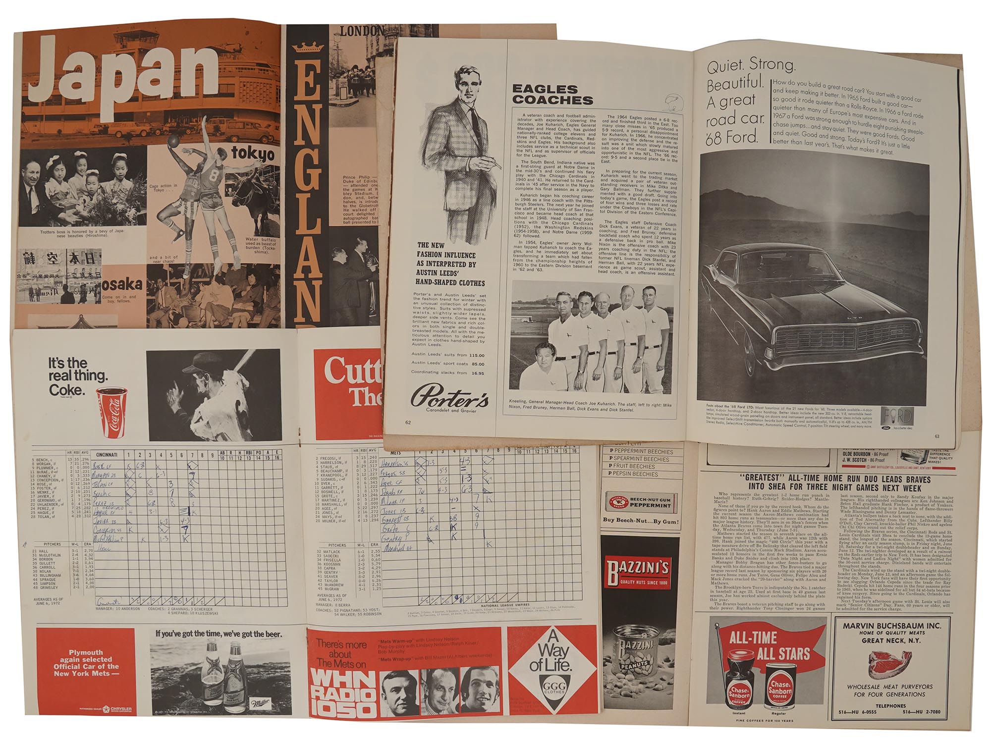 1960S AMERICAMN SPORTS PROGRAMS METS SHEA STADIUM PIC-3